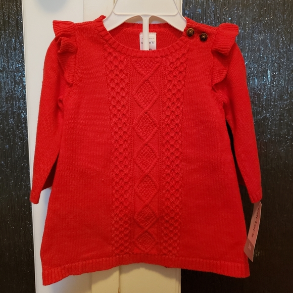 Baby girl red sweater Tunic - Picture 1 of 2